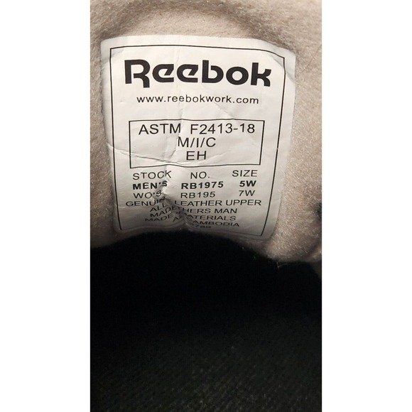 Reebok Leelap Retro Jogger‎ Steel Toe Work Shoes Blue RB1975 Size 7 W main image 5